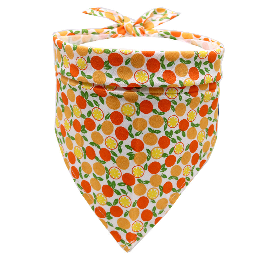 Fruit Pattern Pet Scarf