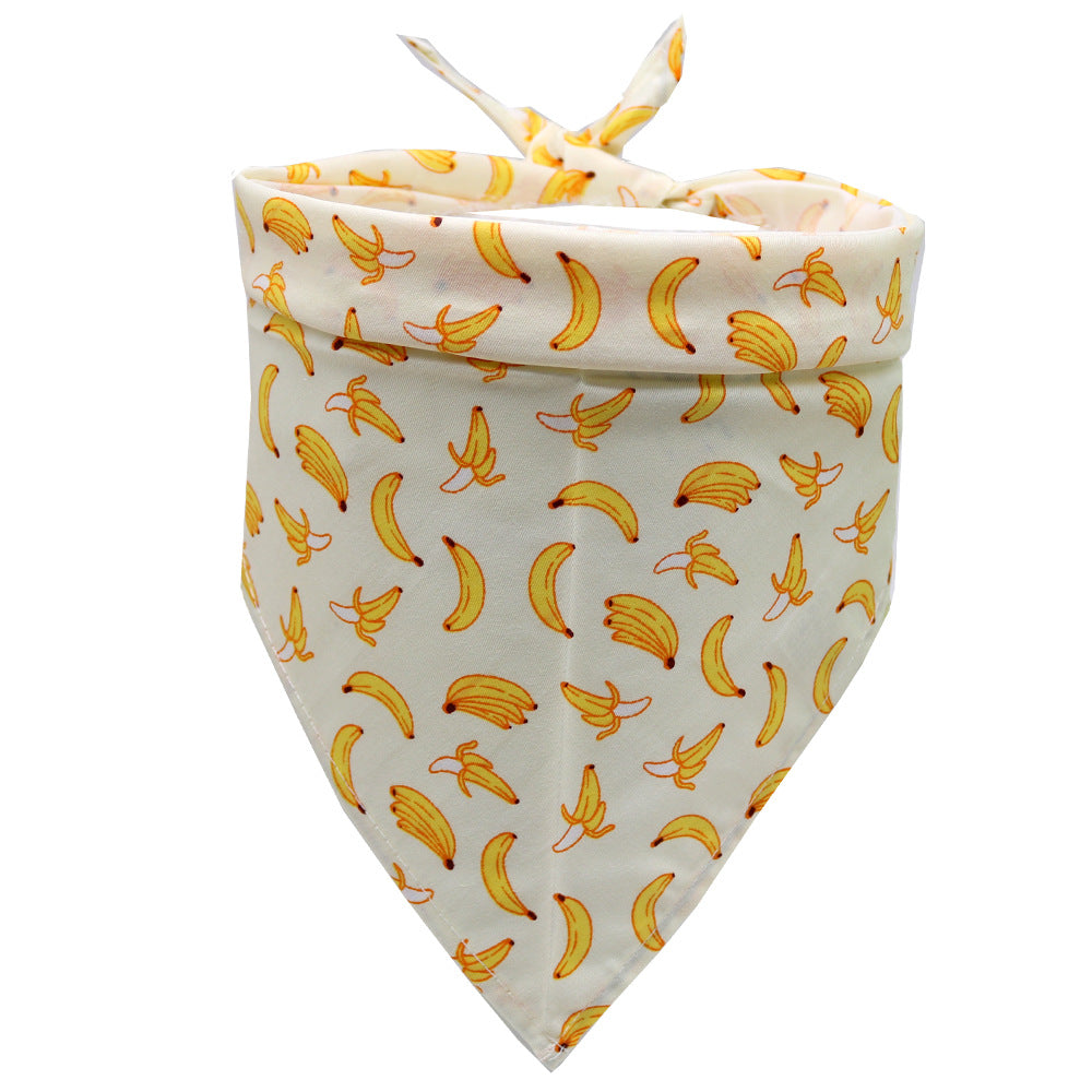 Fruit Pattern Pet Scarf