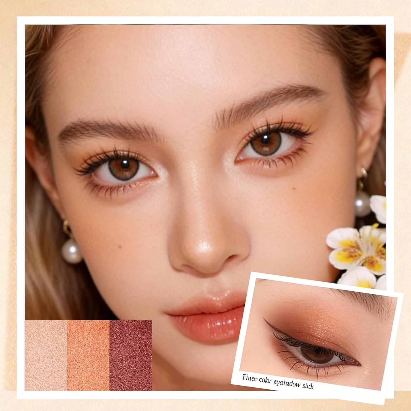 4-Pcs 3-in-1 Gradient Eyeshadow Stick Set – One-Swipe Waterproof Shimmer Glow For Effortless Eye Makeup