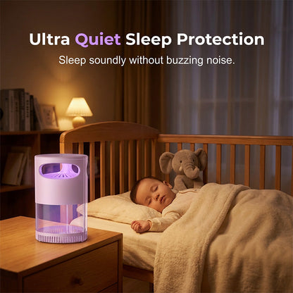 🦟 50% OFF!🔇 Smart 360° UV Mosquito Trap | Chemical-Free & Ultra-Quiet 🌙