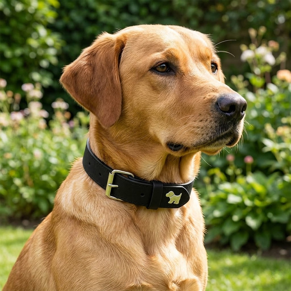 Soft Microfiber Leather Dog Collar   Size