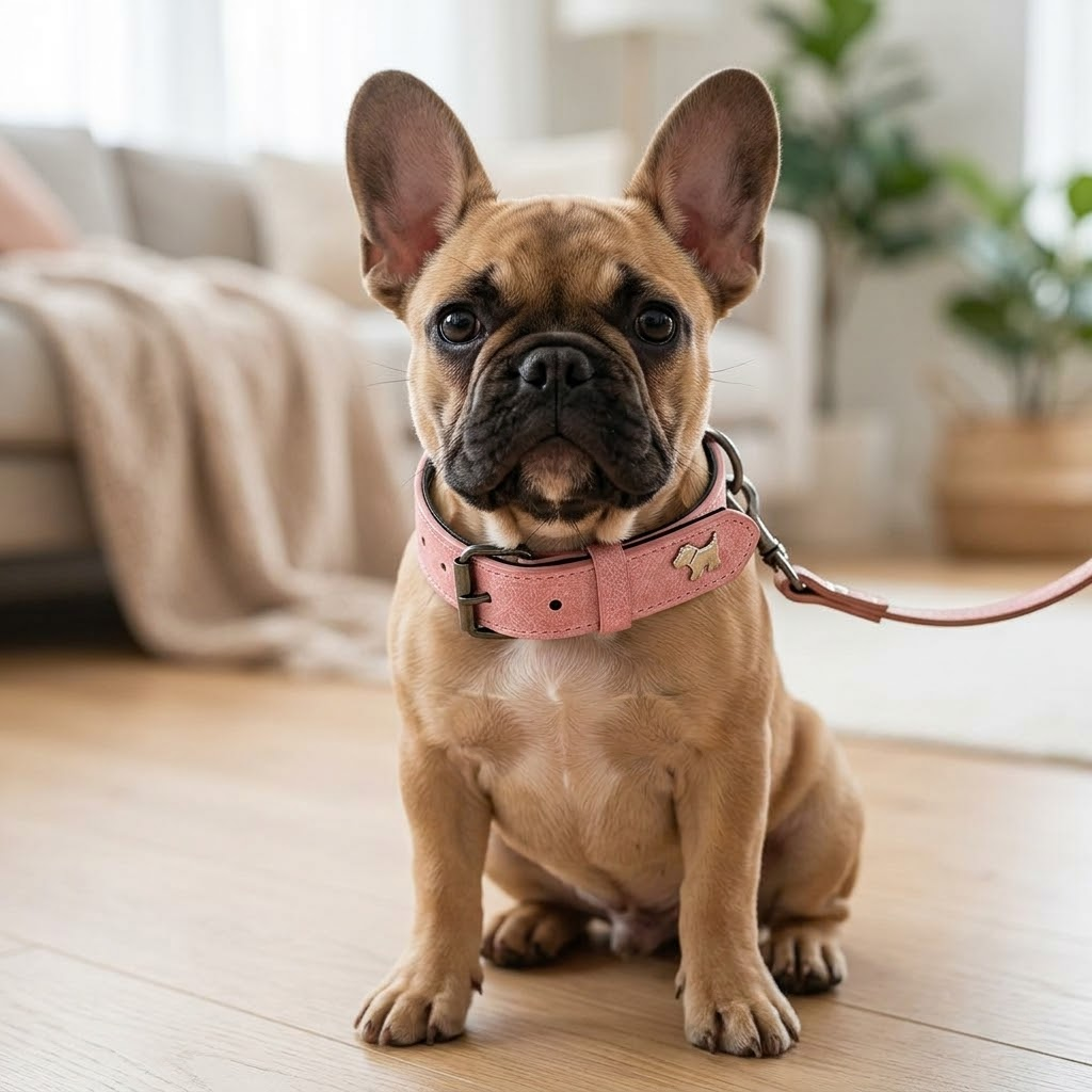 Soft Microfiber Leather Dog Collar   Size