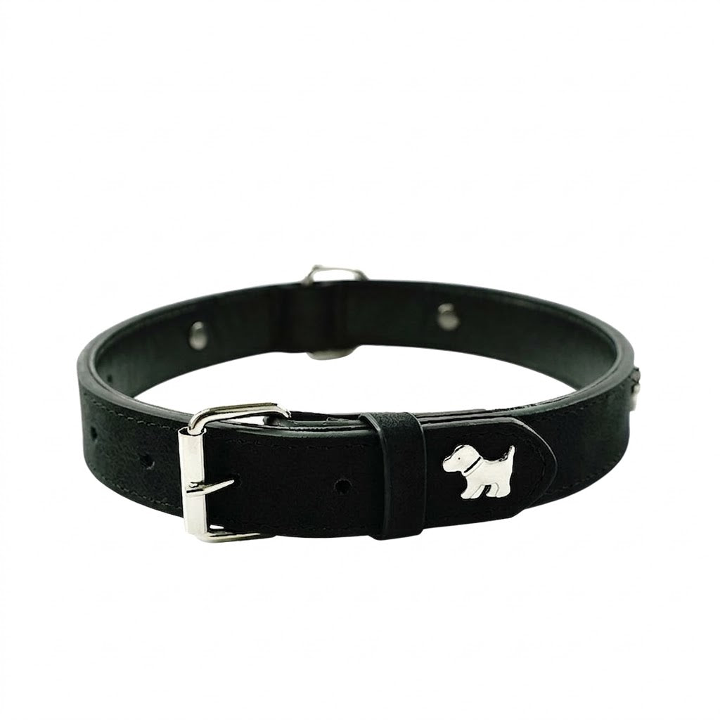 Soft Microfiber Leather Dog Collar   Size