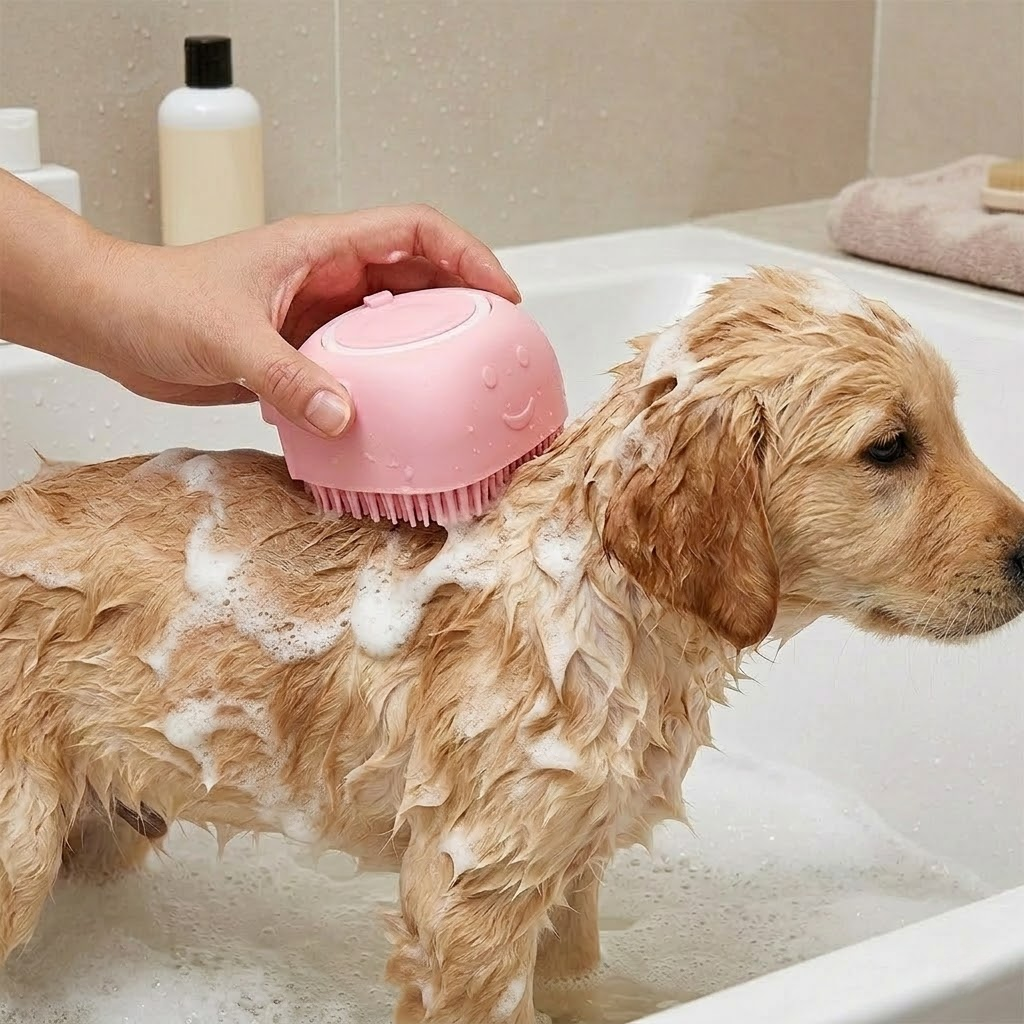 Multi-Functional Silicone Pet Bath Brush