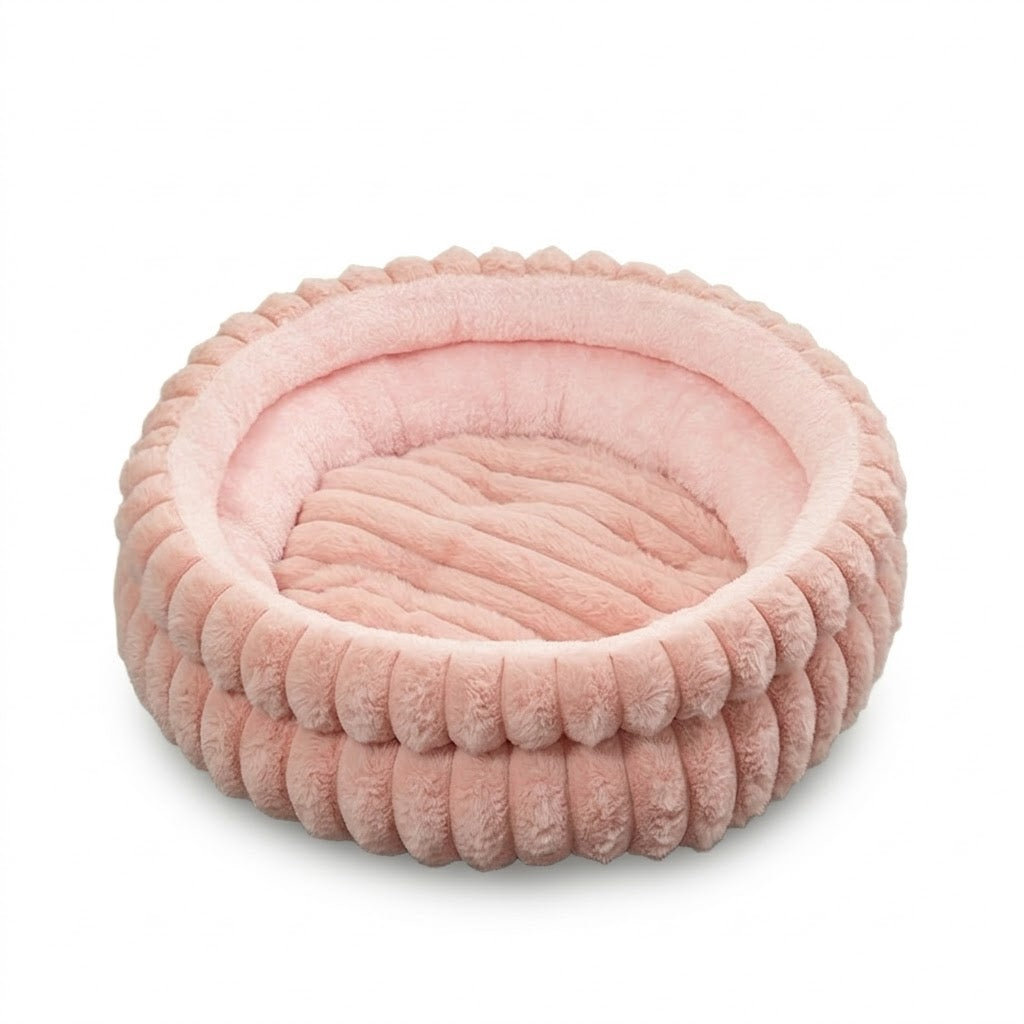 Premium Plush Round Pet Mat