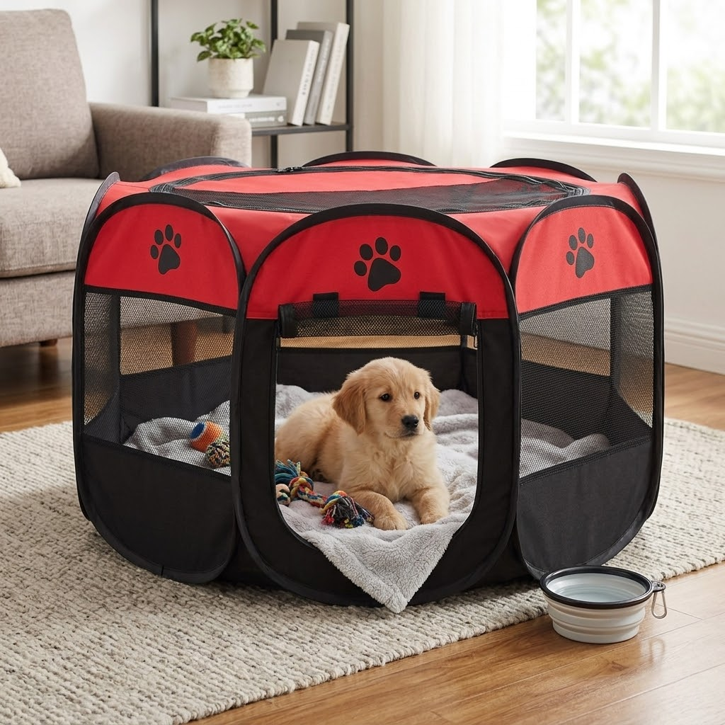 Collapsible Octagonal Pet Tent