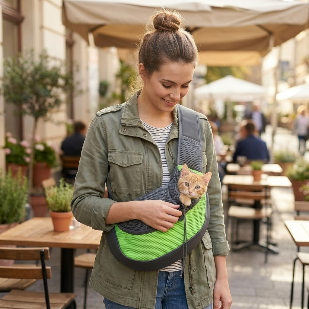 Portable Breathable Mesh Pet Sling Carrier