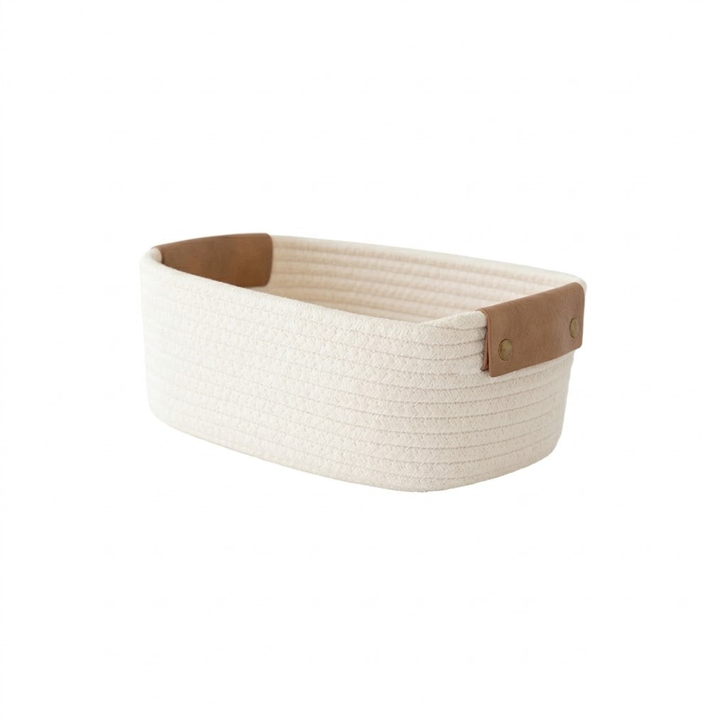 Cotton Rope Woven Pet Toy Storage Basket